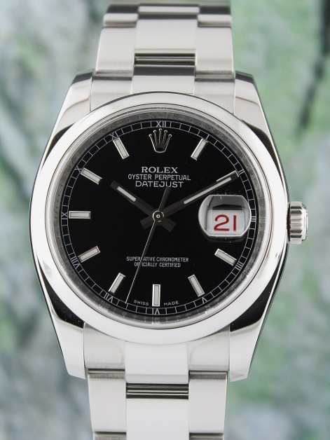 (image for) A ROLEX MEN SIZE STAINLESS STEEL OYSTER PERPETUAL DATEJUST / 116200